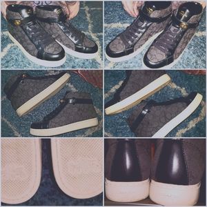 COACH Rey Outline-Hightop Sneakers 👟Smoke/Black